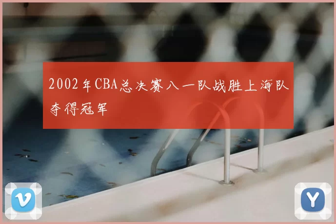 2002年CBA总决赛八一队战胜上海队夺得冠军