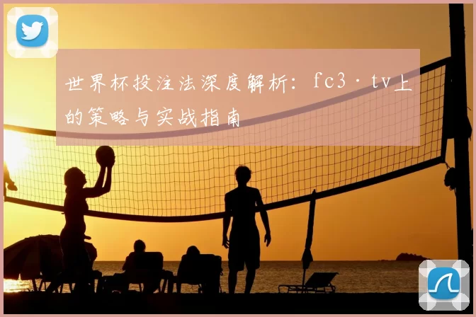 世界杯投注法深度解析：fc3·tv上的策略与实战指南